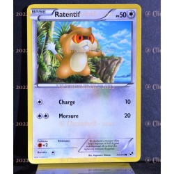 carte Pokémon 77/114 Ratentif Noir & Blanc NEUF FR 