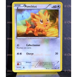 carte Pokémon 81/114 Ponchiot Noir & Blanc NEUF FR 