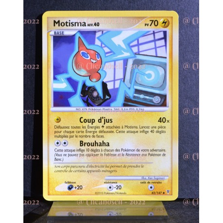 carte Pokémon 82/147 Motisma Lv.40 70 PV Platine VS NEUF FR 