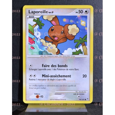 carte Pokémon 94/147 Laporeille Lv.9 50 PV Platine VS NEUF FR 
