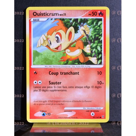 carte Pokémon 97/147 Ouisticram Lv.11 50 PV Platine VS NEUF FR 