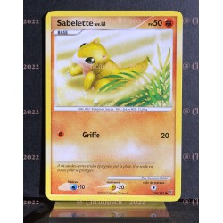 carte Pokémon 124/147 Sabelette Lv.10 50 PV Platine VS NEUF FR 