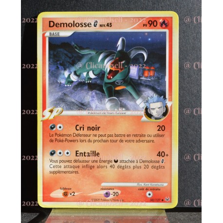 carte Pokémon 50/127 Demolosse [G] Lv.45 90 PV Platine NEUF FR 