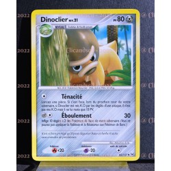 carte Pokémon 62/127 Dinoclier Lv.21 80 PV Platine NEUF FR 