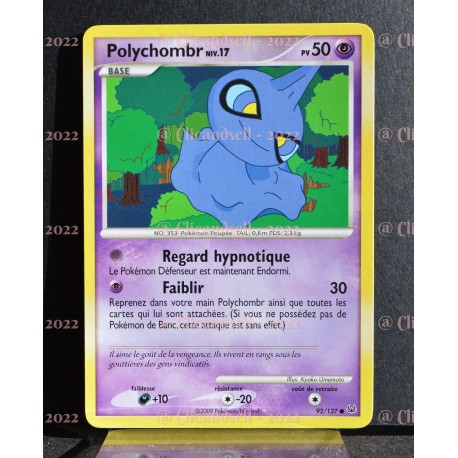 carte Pokémon 92/127 Polychombr Lv.17 50 PV Platine NEUF FR 
