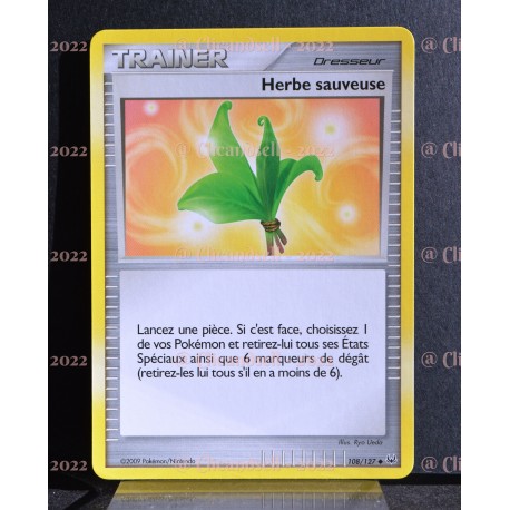 carte Pokémon 108/127 Herbe sauveuse Platine NEUF FR 