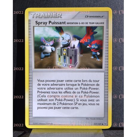 carte Pokémon 117/127 Spray Puissant Invention G-103 de Team Galaxie Platine NEUF FR 