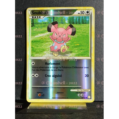carte Pokémon 82/123 Snubbull 50 PV - REVERSE HeartGold SoulSilver NEUF FR