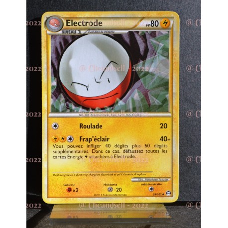 carte Pokémon 34/102 Electrode 80 PV HS Triomphe NEUF FR