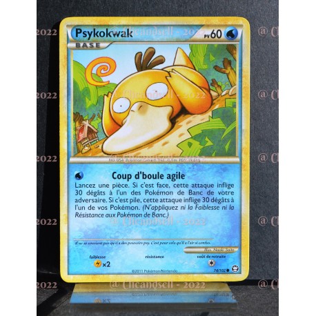 carte Pokémon 74/102 Psykokwak 60 PV HS Triomphe NEUF FR