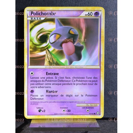 carte Pokémon 75/102 Polichombr 60 PV HS Triomphe NEUF FR