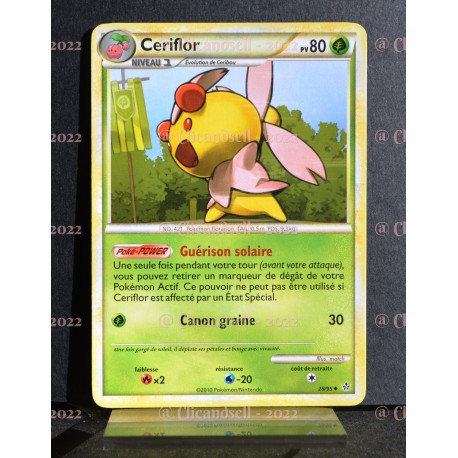 carte Pokémon 28/95 Ceriflor 80 PV HS Déchainement NEUF FR