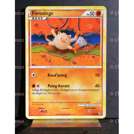 carte Pokémon 53/95 Ferosinge 50 PV HS Déchainement NEUF FR