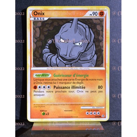 carte Pokémon 56/95 Onix 90 PV HS Déchainement NEUF FR