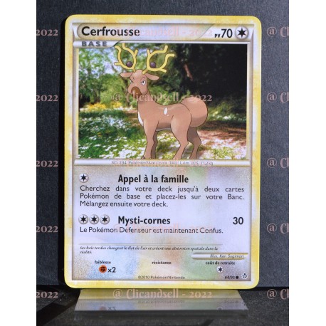 carte Pokémon 64/95 Cerfrousse 70 PV HS Déchainement NEUF FR