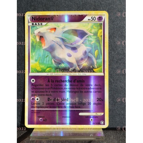 carte Pokémon 69/102 Nidoran♀ 50 PV - REVERSE HS Triomphe NEUF FR
