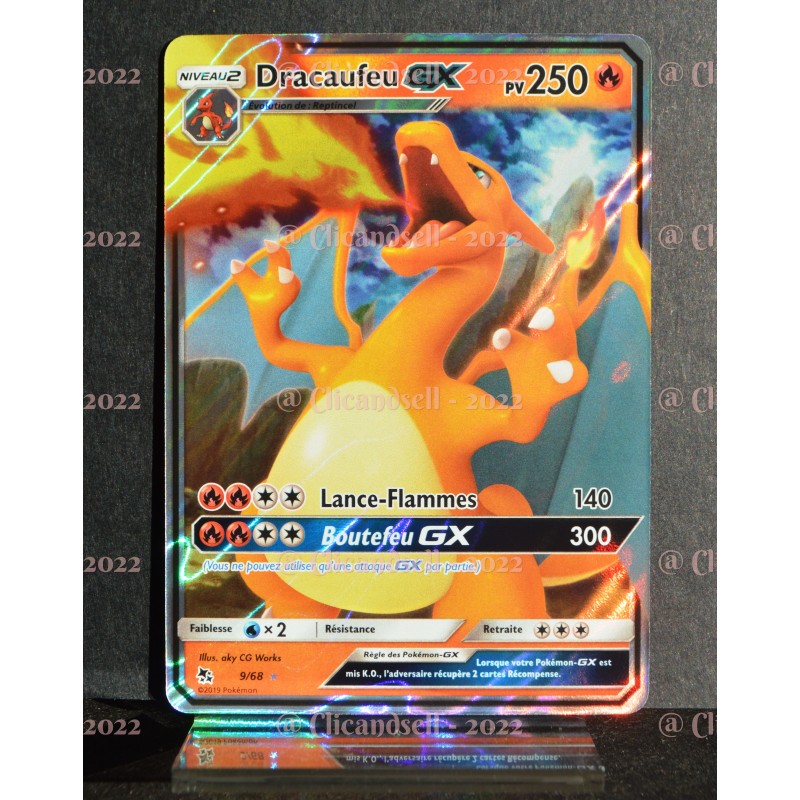 Carte Pokémon Dracaufeu GX SM195 Promo Soleil & Lune Détective Pikachu FR  NEUF