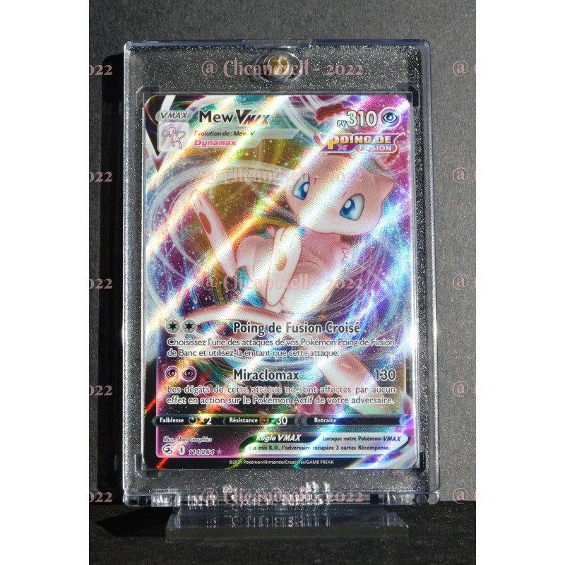 carte Pokémon Mew VMAX 310 PV 114/264 EB08 - Poing de Fusion NEUF