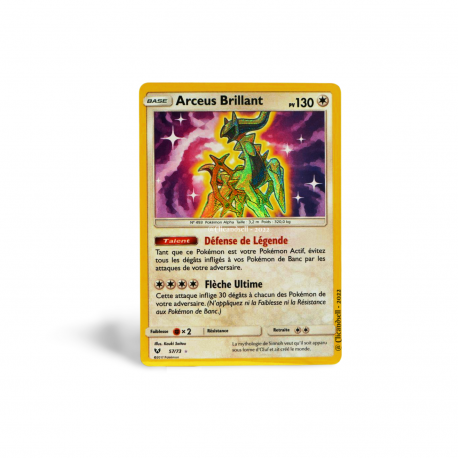 carte Pokémon Arceus Brillant 130 PV 57/73 SL3.5 - Légendes Brillantes NEUF  FR - CLICANDSELL