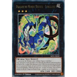 carte YU-GI-OH MP21-FR222 Dragon du Monde Virtuel - Longlong Rare NEUF FR