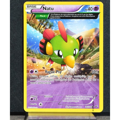 carte Pokémon 28/108 Natu XY06 Ciel Rugissant NEUF FR