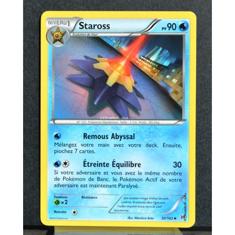 carte Pokémon 30/162 Staross XY08 - Impulsion Turbo NEUF FR