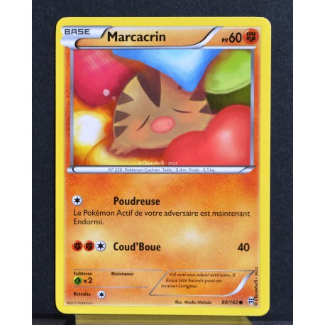carte Pokémon 80/162 Marcacrin XY08 - Impulsion Turbo NEUF FR