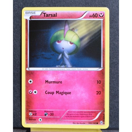 carte Pokémon 100/162 Tarsal XY08 - Impulsion Turbo NEUF FR
