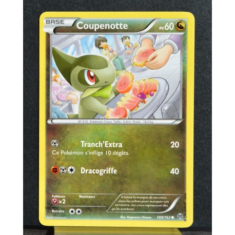 carte Pokémon 109/162 Coupenotte XY08 - Impulsion Turbo NEUF FR
