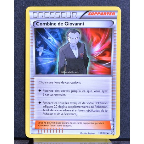 carte Pokémon 138/162 Combine de Giovanni XY08 - Impulsion Turbo NEUF FR