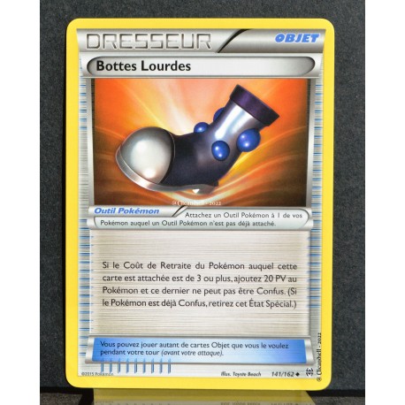 carte Pokémon 141/162 Bottes Lourdes XY08 - Impulsion Turbo NEUF FR