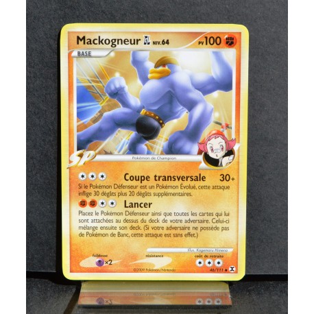 carte Pokémon 46/111 Mackogneur Gym Leader 100 PV Platine Rivaux Émergents NEUF FR
