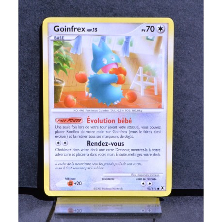 carte Pokémon 70/111 Goinfrex 70 PV Platine Rivaux Émergents NEUF FR