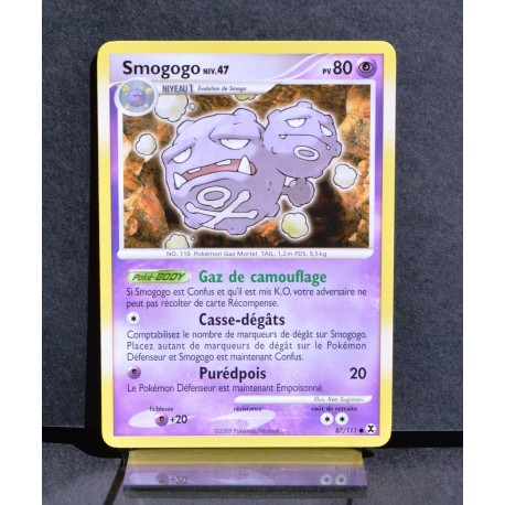 carte Pokémon 87/111 Smogogo 80 PV Platine Rivaux Émergents NEUF FR