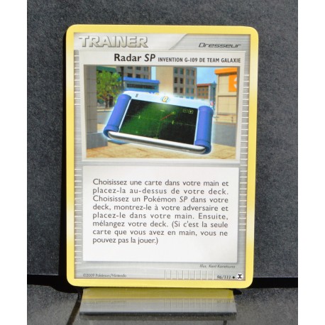 carte Pokémon 96/111 SP Radar Platine Rivaux Émergents NEUF FR