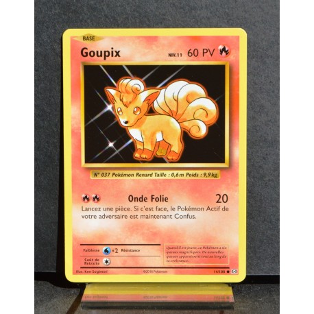 carte Pokémon 14/108 Goupix Niv.11 60 PV XY - Évolutions NEUF FR