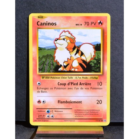 carte Pokémon 17/108 Caninos Niv.17 70 PV XY - Évolutions NEUF FR