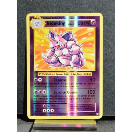 carte Pokémon 45/108 Nidoking Niv.48 150 PV - HOLO REVERSE XY - Évolutions NEUF FR