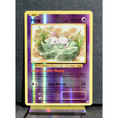 carte Pokémon 53/108 Mew Niv.8 40 PV - HOLO REVERSE XY - Évolutions NEUF FR