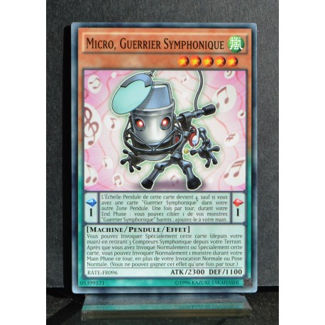 carte YU-GI-OH RATE-FR096 Micro, Guerrier Symphonique NEUF FR