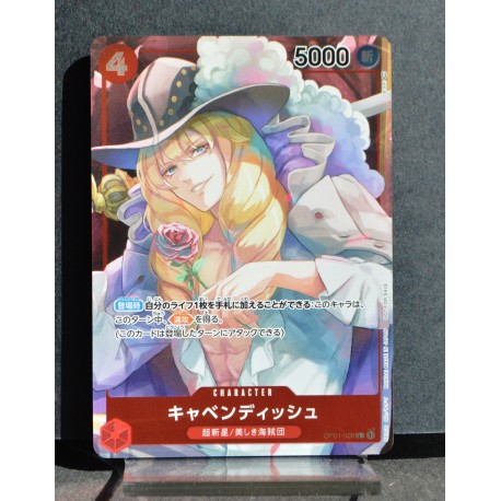ONEPIECE CARD GAME Cavendish OP01-008 Promo Parallel NEUF