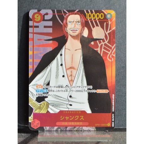 ONEPIECE CARD GAME Shanks OP01-120 Parallel NEUF