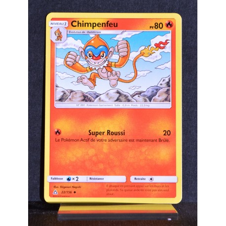 carte Pokémon 22/156 Chimpenfeu SL5 - Soleil et Lune - Ultra Prisme NEUF FR