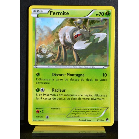 carte Pokémon 9/122 Fermite 70 PV XY09 - Rupture Turbo NEUF FR