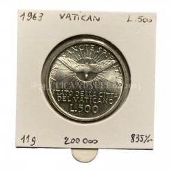 500 Lire Vatican 1963  