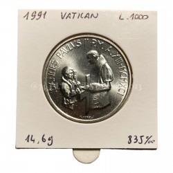 1000 Lire Vatican 1991  