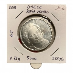 10 Euro Argent Grèce 2010 - 100ème anniv. de la naissance de Sofia Vémbo Argent 