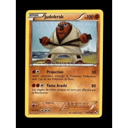 carte Pokémon 61/114 Judokrak 100 PV Noir & Blanc NEUF FR