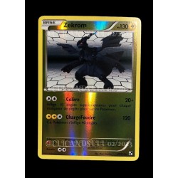carte Pokémon 47/114 Zekrom 130 PV - REVERSE Noir & Blanc NEUF FR