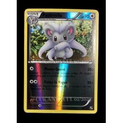 carte Pokémon 89/114 Pashmilla 90 PV - REVERSE Noir & Blanc NEUF FR